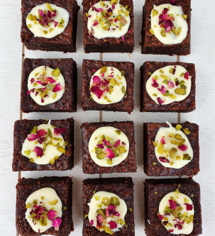 The Rose and Pistachio Brownie