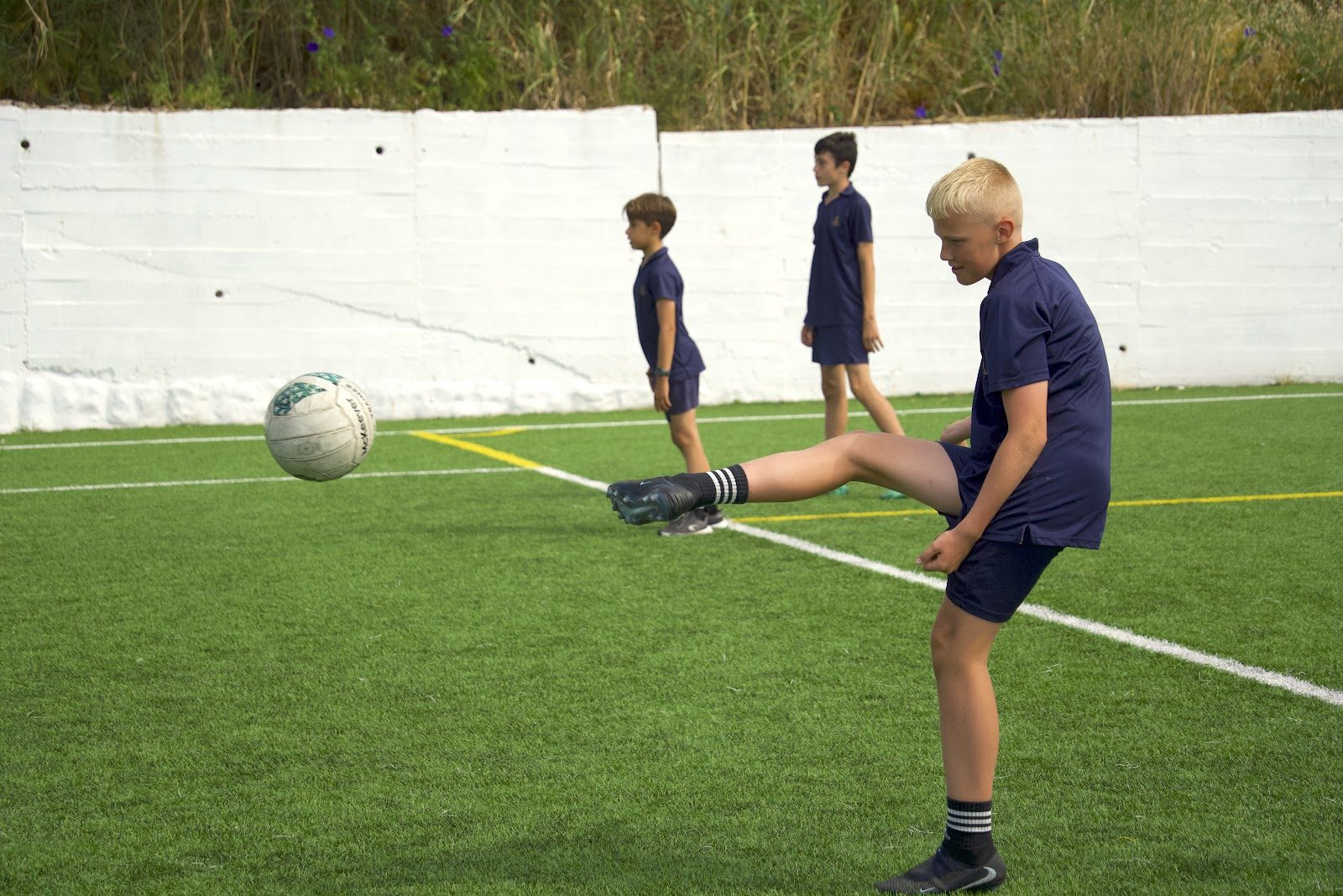 Gaelic football in action